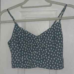 Abercrombie & Fitch Polka Dot Crop Top